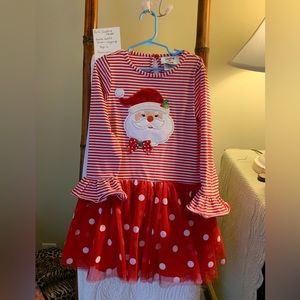 Girls - Counting Daisies - Santa Dress with Leggings.  Never Worn!